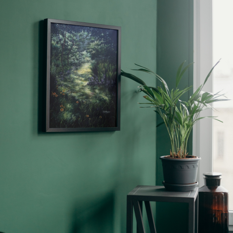 Living room custom wall art